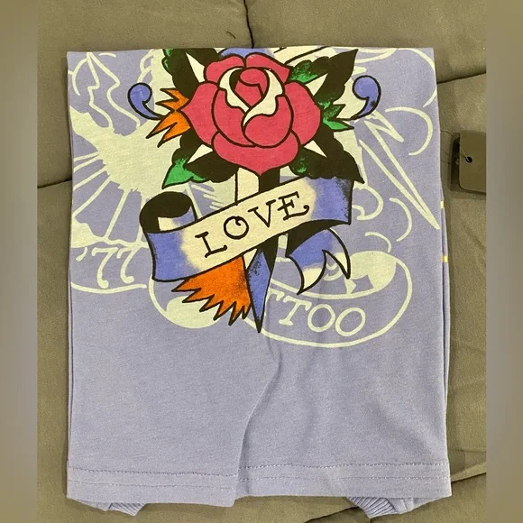 ❤️🔥🔥 ED HARDY “True to My love” tee size Small NWT - Picture 11 of 13